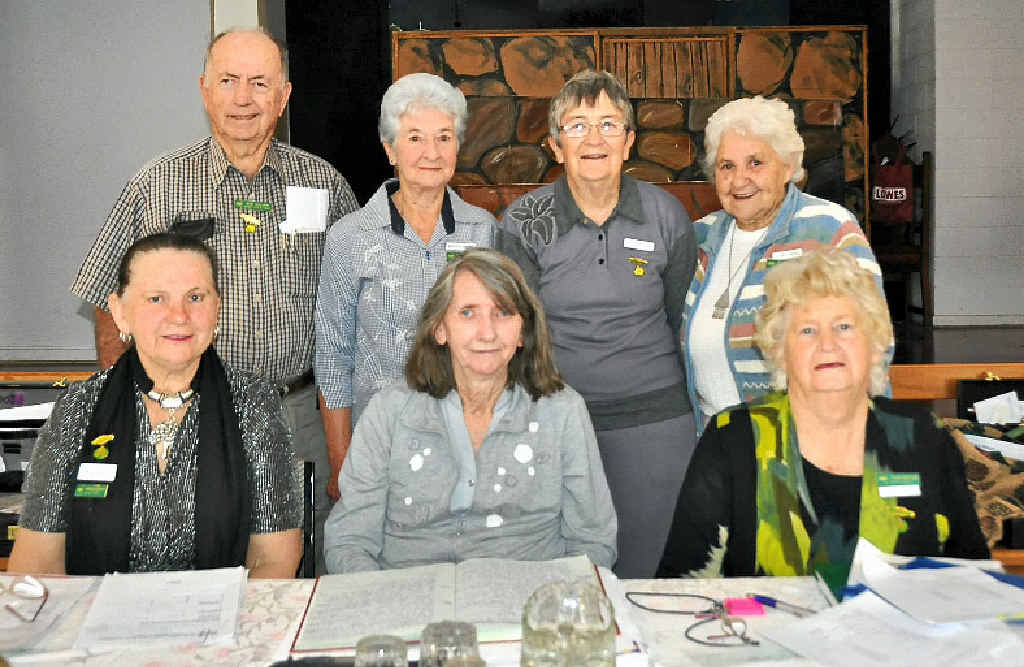 National Seniors Association Warwick branch committee members (back) zone chairman Bob Holden, Beryl Smith, vice-president Daphne Whatley, Mabel Mott, (front) president Thelma Moore, secretary Margaret McCosker and treasurer Carmel McQueen. National Seniors Association Warwick branch committee members (back) zone chairman Bob Holden, Beryl Smith, vice-president Daphne Whatley, Mabel Mott, (front) president Thelma Moore, secretary Margaret McCosker and treasurer Carmel McQueen.